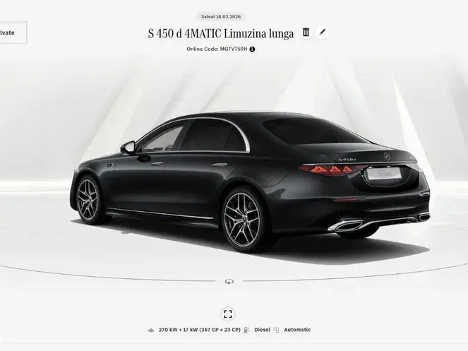 Mercedes-Benz S W223 450 d 4MATIC Long Aut