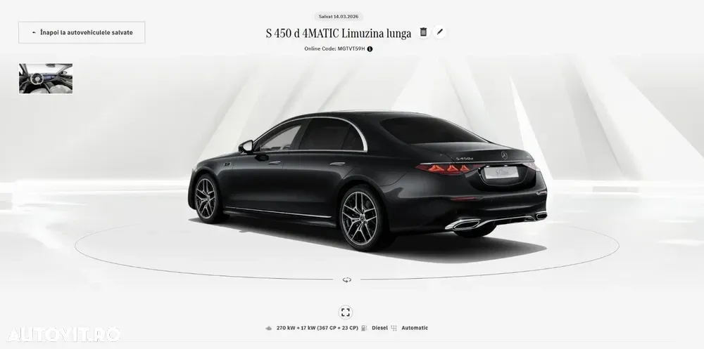Mercedes-Benz S W223 450 d 4MATIC Long Aut — imagine 5