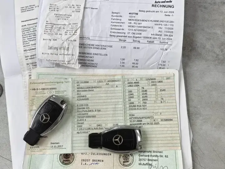 Mercedes-Benz E W211 220 CDI Automatik Classic