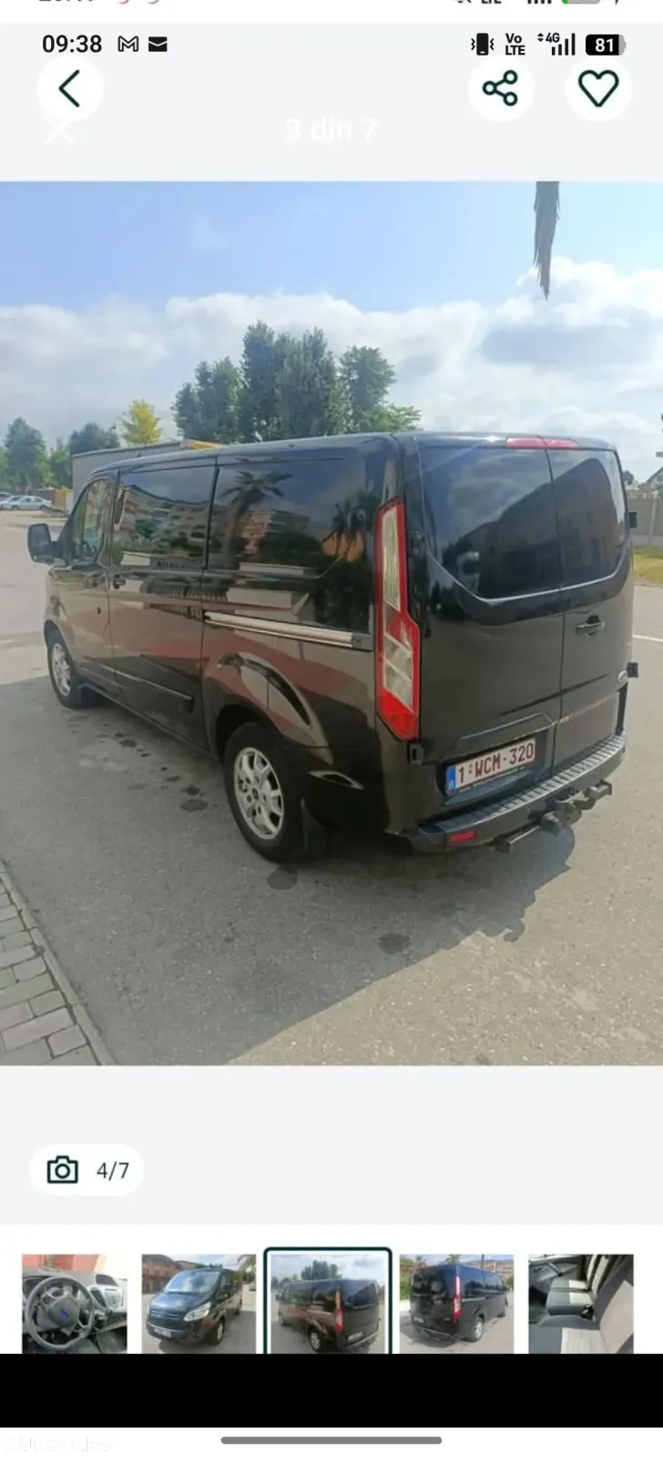 Ford Transit Custom LWB Van Cabina Dubla Trend — imagine 3