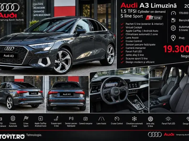 Audi A3 Limuzina 8Y 1.5 35 TFSI S tronic Basic