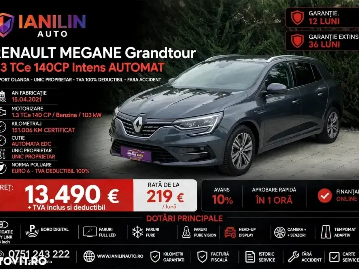 Renault Mégane IV TCe GPF EDC Intens