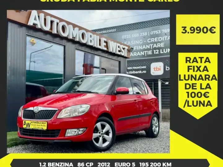 Škoda Fabia II 1.2 TSI Monte Carlo