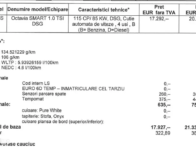 Škoda Octavia III 1.0 TSI DSG Active