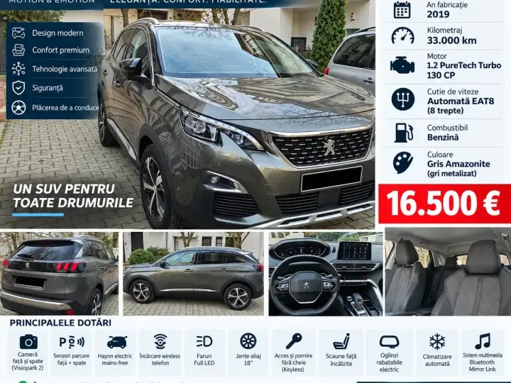 Peugeot 3008 II 1.2 PureTech Turbo S&S EAT8 Allure
