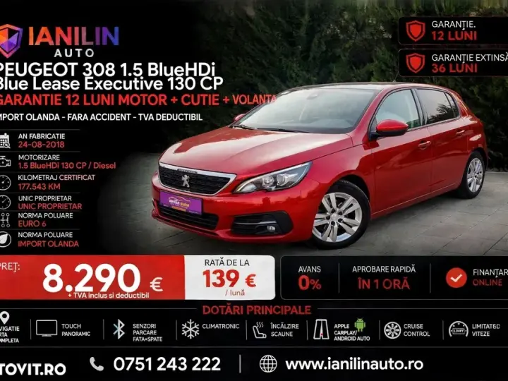 Peugeot 308 II BlueHDi 130 Stop & Start Active Business-Paket