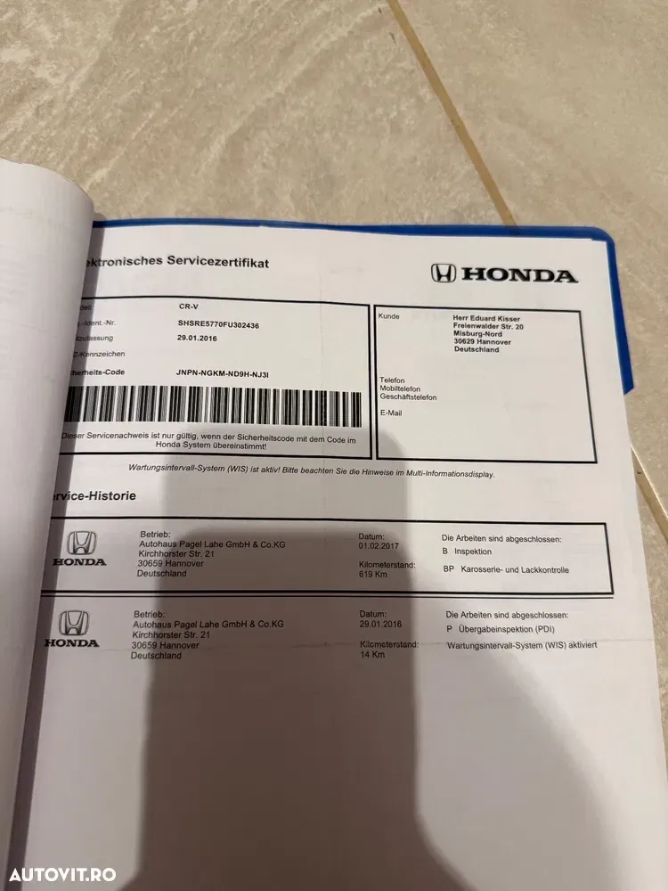 Honda CR-V 2.0i-VTEC 2WD Elegance — imagine 4