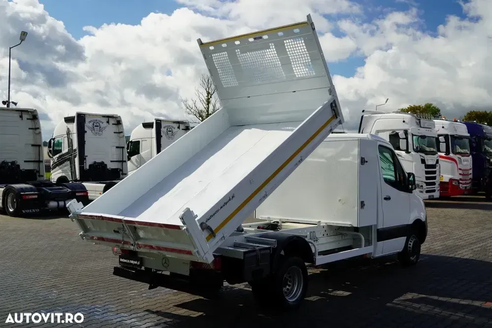 Mercedes-Benz SPRINTER / BASCULABILĂ - 3 M / ROȚI DUBLE SPATE / MANUALĂ / IMPORT — imagine 6