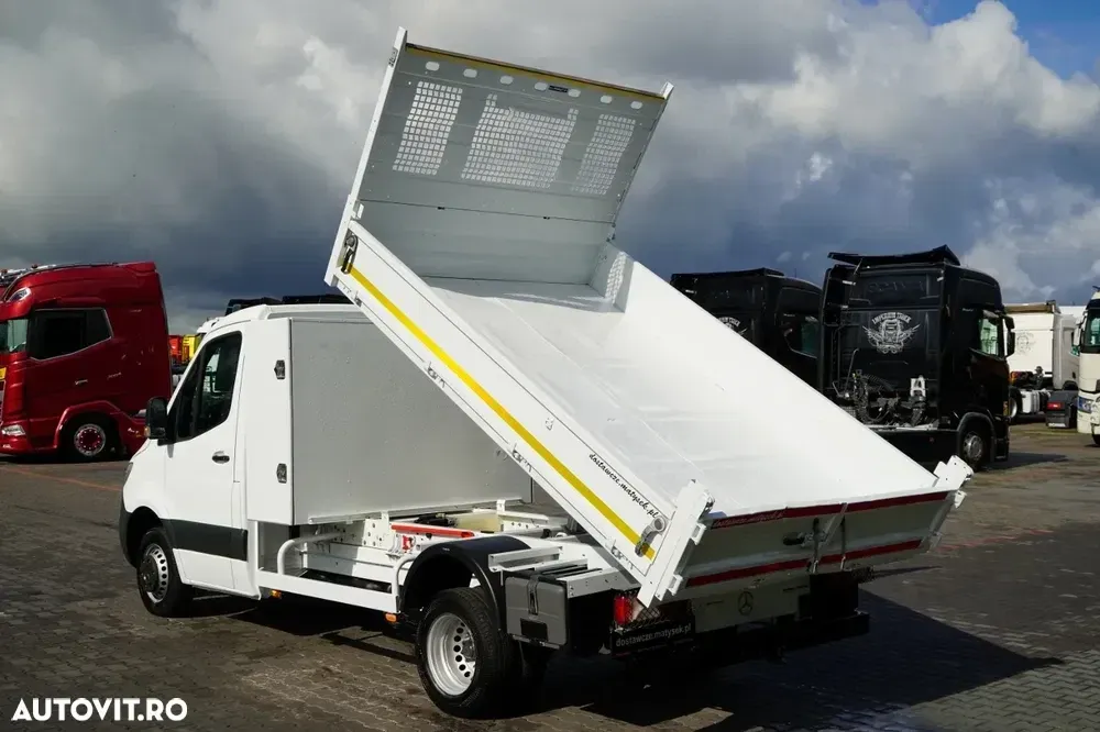 Mercedes-Benz SPRINTER / BASCULABILĂ - 3 M / ROȚI DUBLE SPATE / MANUALĂ / IMPORT — imagine 5