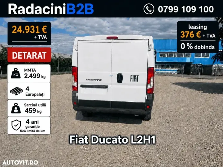 FIAT Ducato L2H1 DETARAT 2.490 kg