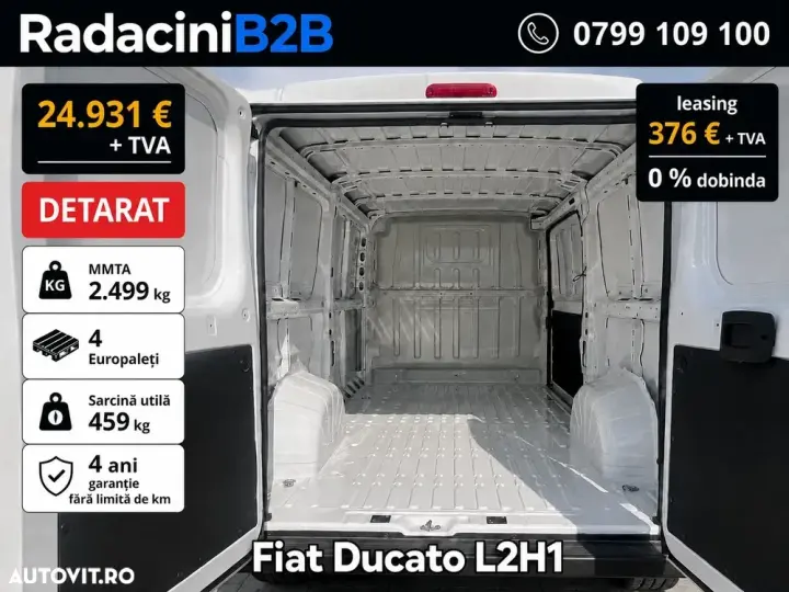 FIAT Ducato L2H1 DETARAT 2.490 kg