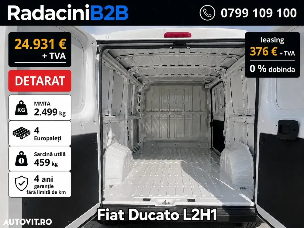 FIAT Ducato L2H1 DETARAT 2.490 kg — imagine 6