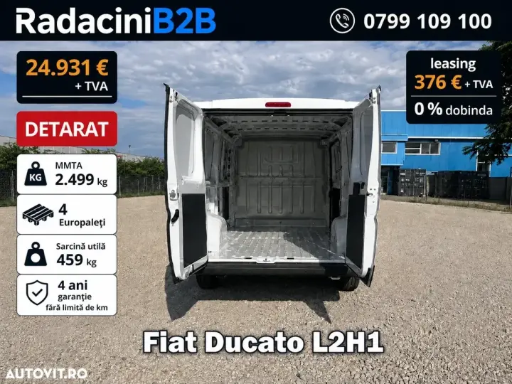 FIAT Ducato L2H1 DETARAT 2.490 kg