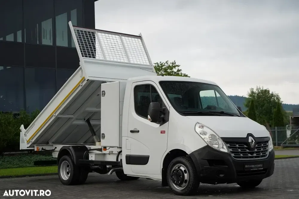 Renault MASTER / BASCULATOR SPATE / 3 LOCURI / DOUĂ TRANSMISII / MANUALĂ / IMPORTATĂ / — imagine 2
