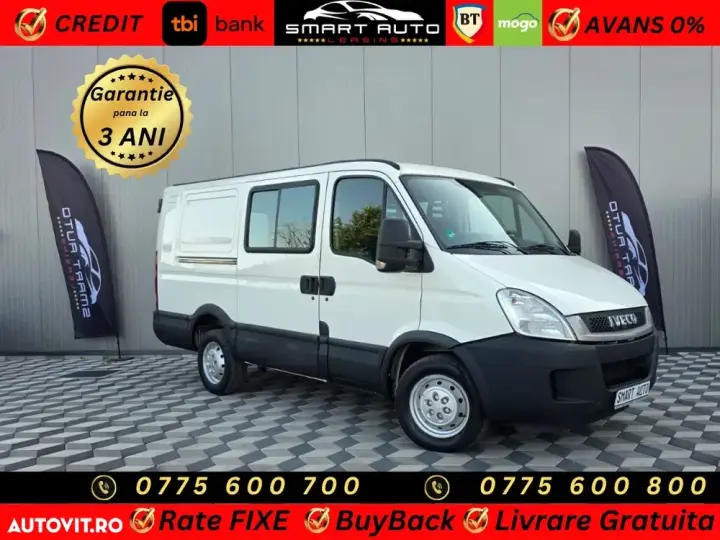 Iveco Daily 2.3D EURO5*//7Locuri //Cabina Dubla//Clima//Rate FIXE//Avans ZERO