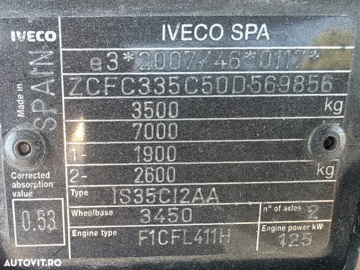 Iveco DAILY 35C15 CUB cu FRIG