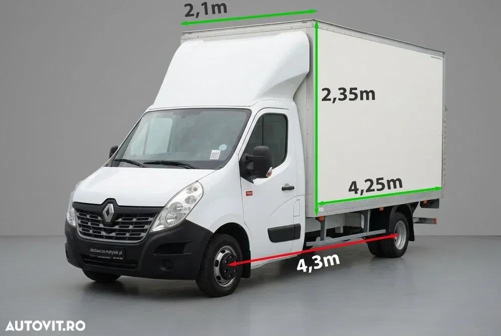 Renault MASTER 2.3 DCI 165 / 4.3 m CONTAINER / 750 KG DHOLLANDIA LIFT / TWIN / IMPORTAT — imagine 2