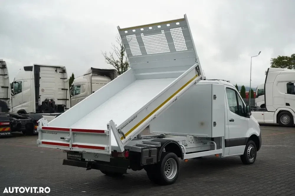 Mercedes-Benz SPRINTER / BASCULABILĂ - 3 M / ROȚI SPATE DUBLE / MANUALĂ / IMPORT — imagine 6
