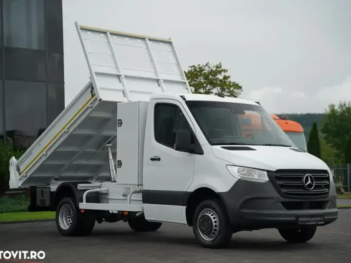 Mercedes-Benz SPRINTER / BASCULABILĂ - 3 M / ROȚI SPATE DUBLE / MANUALĂ / IMPORT