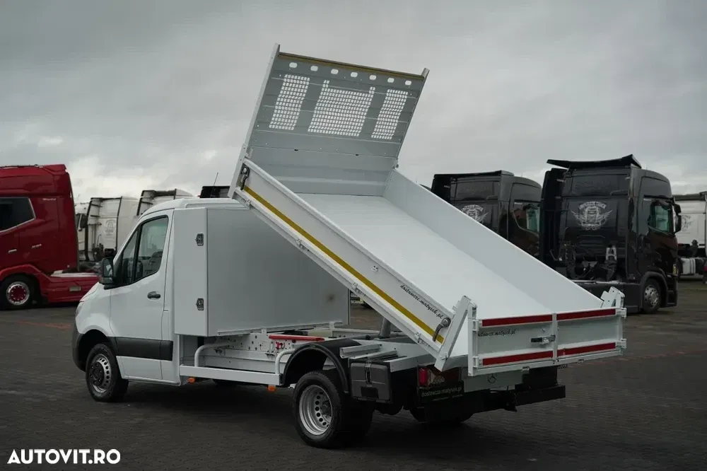 Mercedes-Benz SPRINTER / BASCULABILĂ - 3 M / ROȚI SPATE DUBLE / MANUALĂ / IMPORT — imagine 5