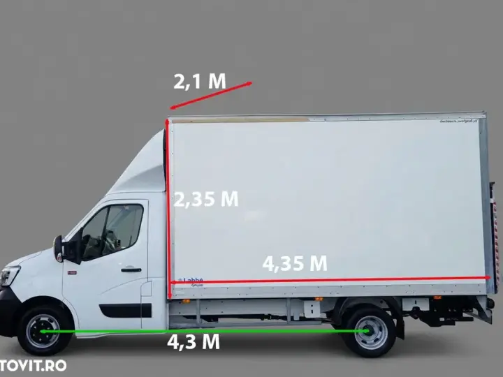 Renault MASTER / CONTAINER - 4,3 M / DHOLLANDIA LIFT - 750 KG / IMPORTAT / EURO 6