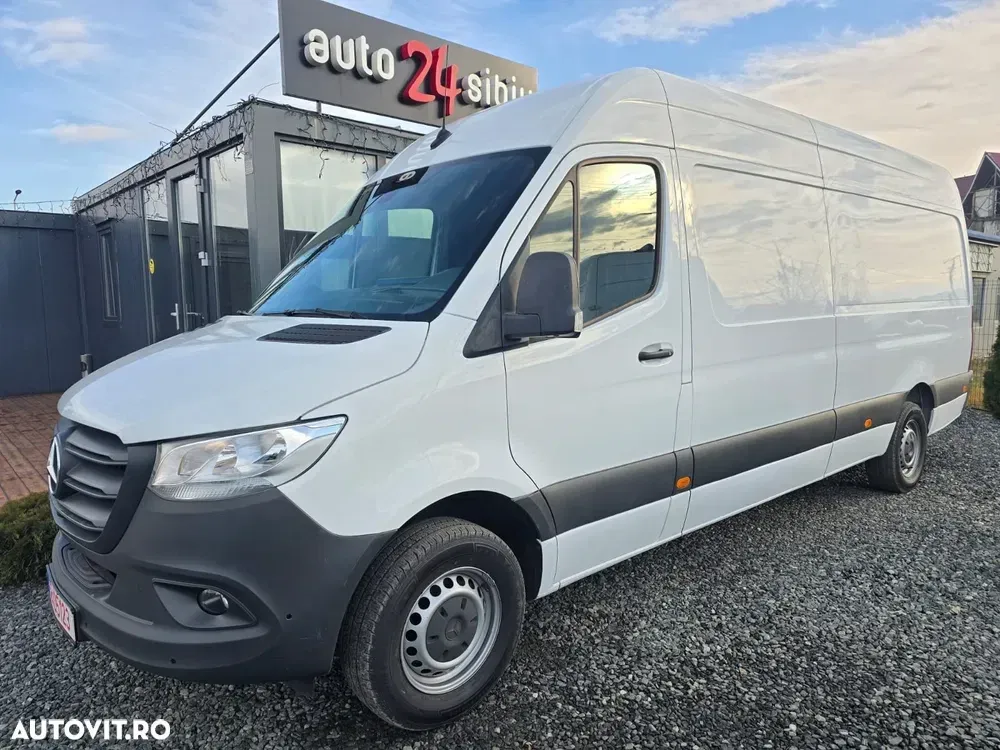 Mercedes-Benz Sprinter 317 LUNG, 170 CP, 6 paleti, 2021. km. — imagine 5