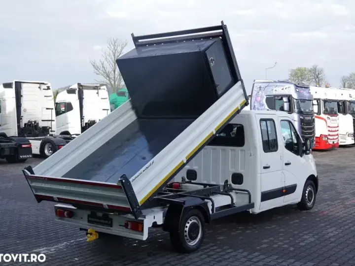 Renault MASTER / DCI 135 / BASCULATOR / CAMION CU OPȚIUNI 7 LOCURI / MANUAL
