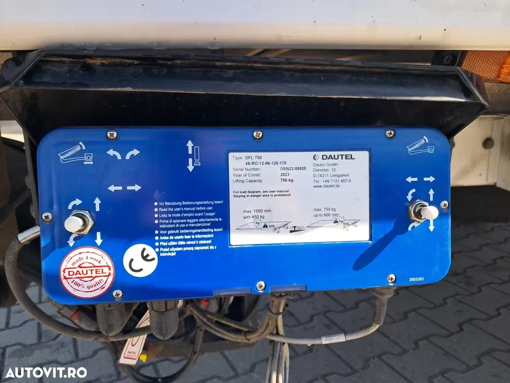 Renault MASTER 2.3D 163CP CABINA DE DORMIT SI PRELATA LIFT DAUTEL — imagine 6