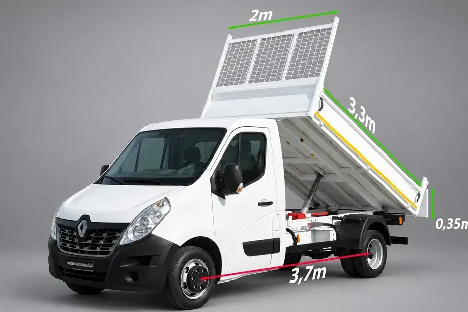 Renault MASTER / BASCULATOR DIN OȚEL - 3,3 M / DUBLU / MANUAL / IMPORTAT — imagine 2