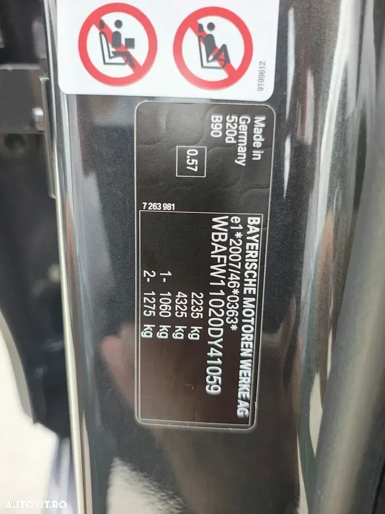 BMW Seria 5 F10/F11/F07 [2010 - 2017] 520d Aut. Luxury Line — imagine 5
