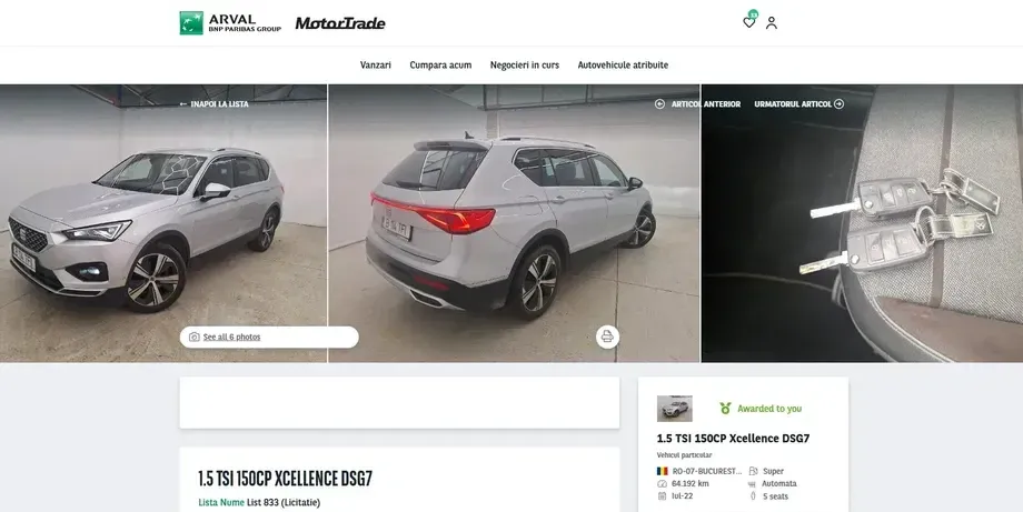 Seat Tarraco 1.5 TSI DSG7 Xcellence — imagine 2