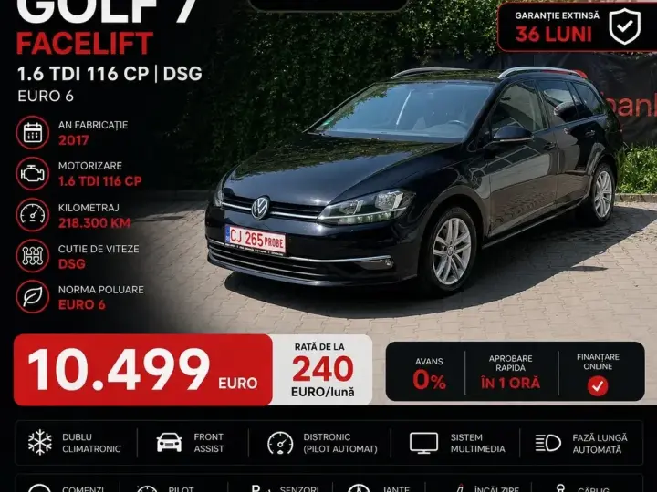 Volkswagen Golf VII 1.6 TDI DSG Comfortline