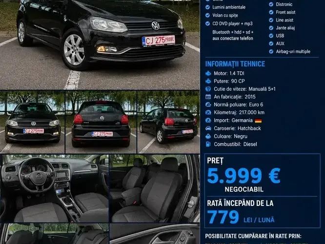 Volkswagen Polo V 1.4 TDI CR BMT Comfortline